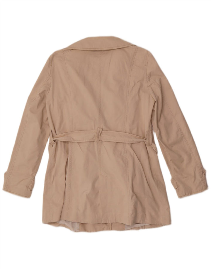 Trench corto da donna Zara UK 16 grande in cotone beige