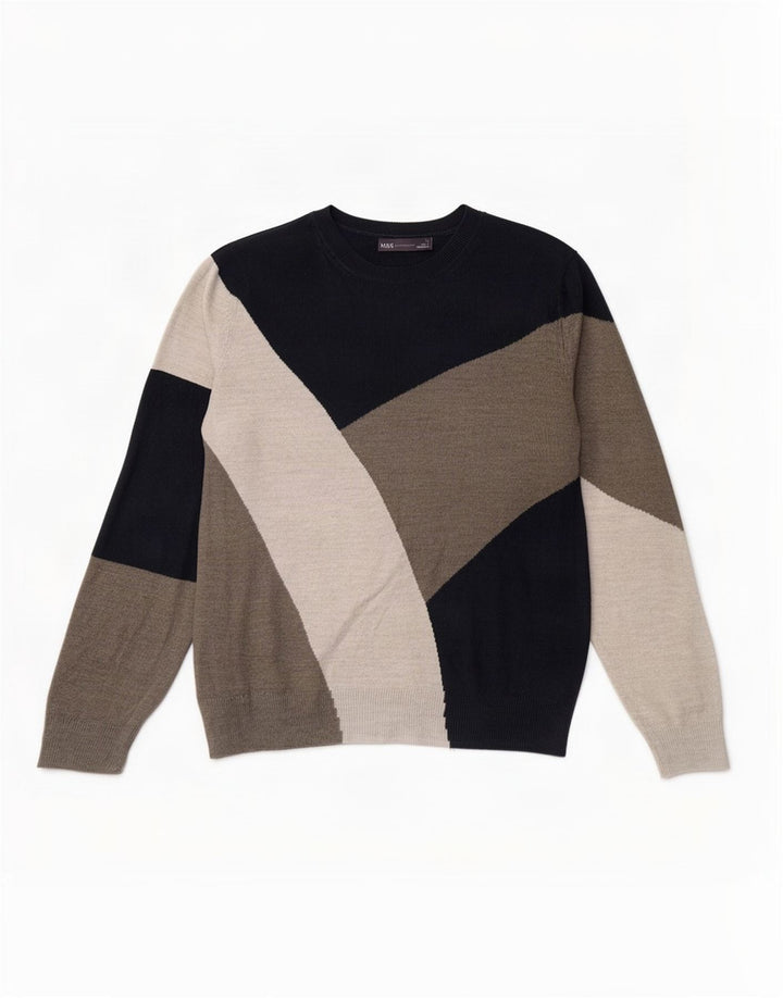 Maglione maglione girocollo da donna Marks & Spencer UK 12 Grigio medio