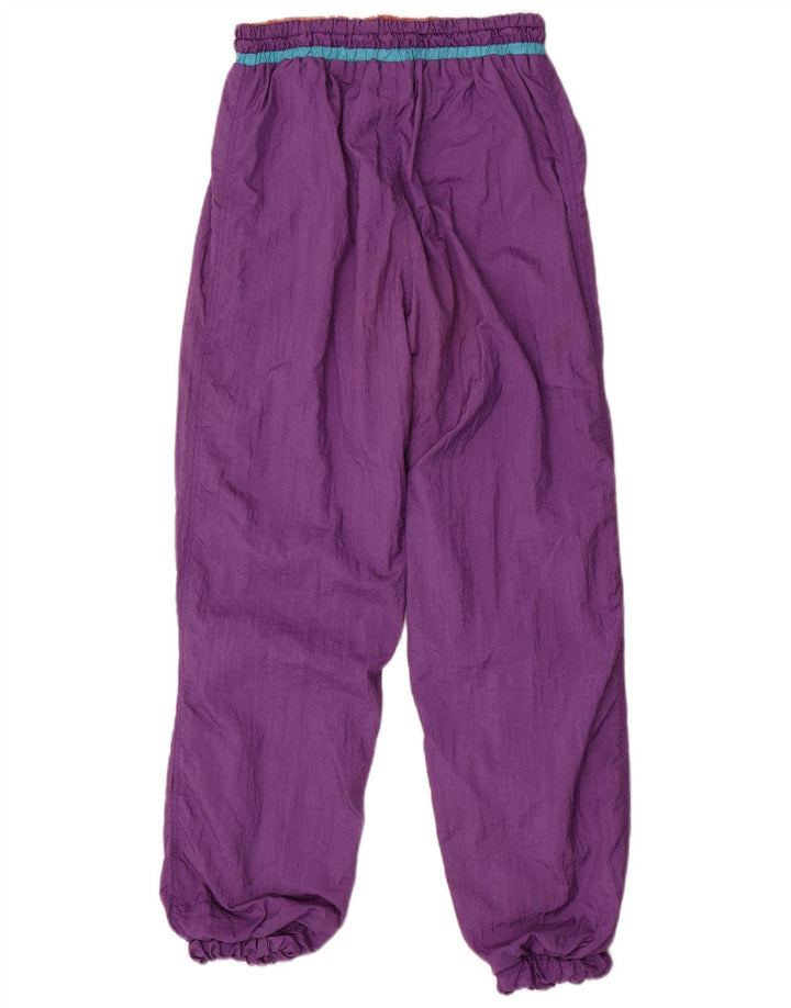 Pantaloni da tuta vintage da uomo piccoli viola in poliammide