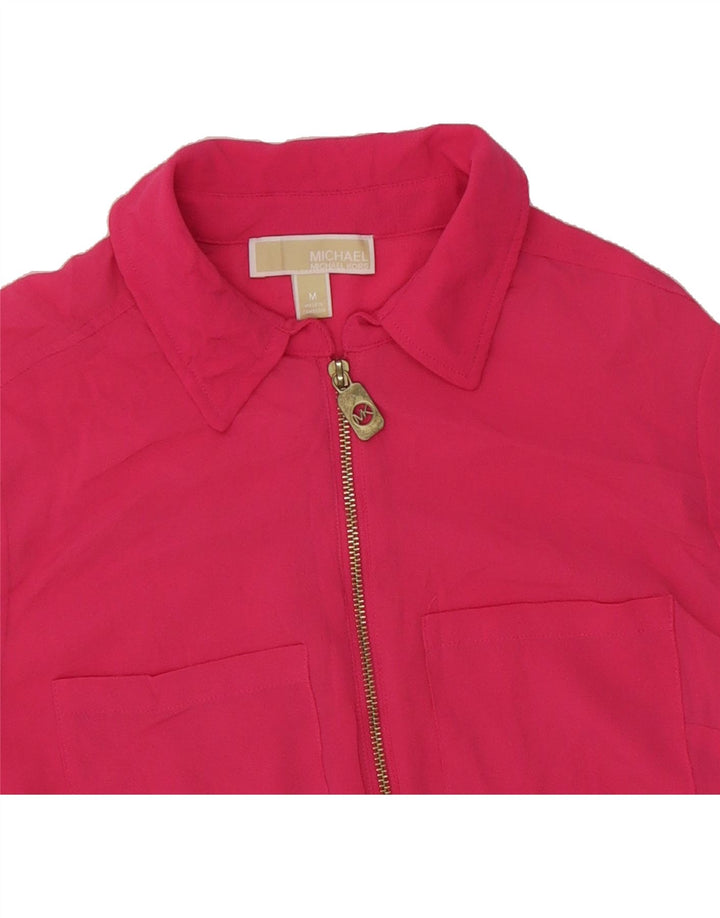 MICHAEL KORS Womens Pullover Shirt Blouse UK 14 Medium Pink Polyester Vintage Michael Kors and Second-Hand Michael Kors from Messina Hembry 