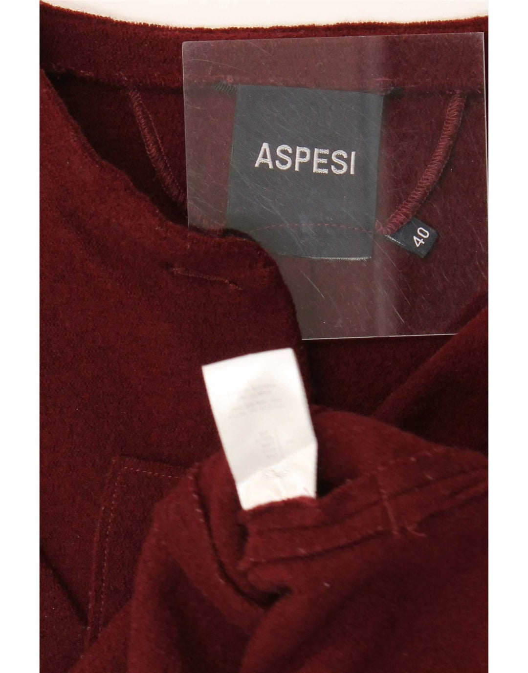 Aspesi Giacca blazer da donna a 4 bottoni IT 40 Small Bordeaux Lana