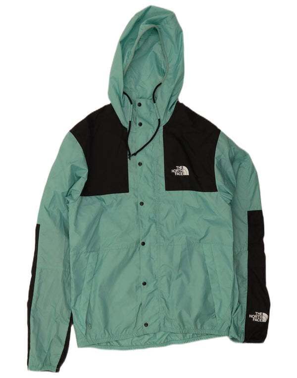 Giacca antipioggia da uomo con cappuccio The North Face UK 36 Small Turquoise Colourblock