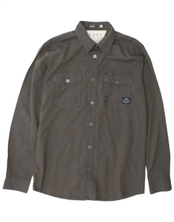 Camicia da uomo Jack & Jones in cotone kaki medio