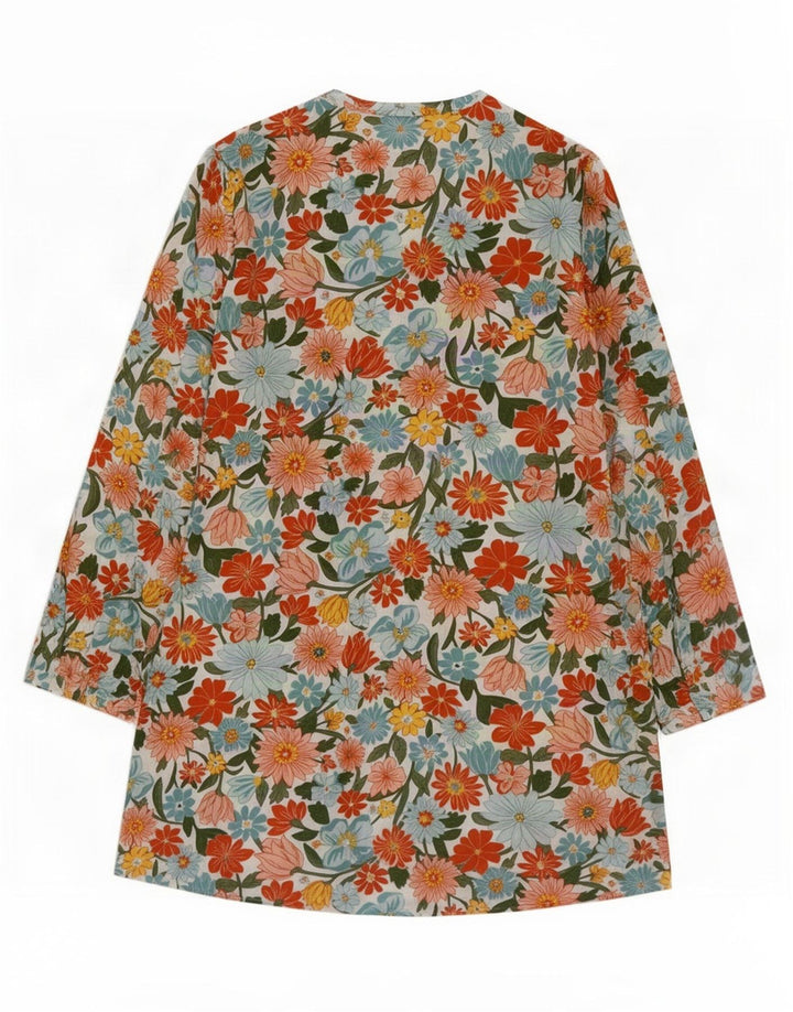 Abito a tunica da donna Seasalt Cornwall UK 14 Grande floreale multicolore