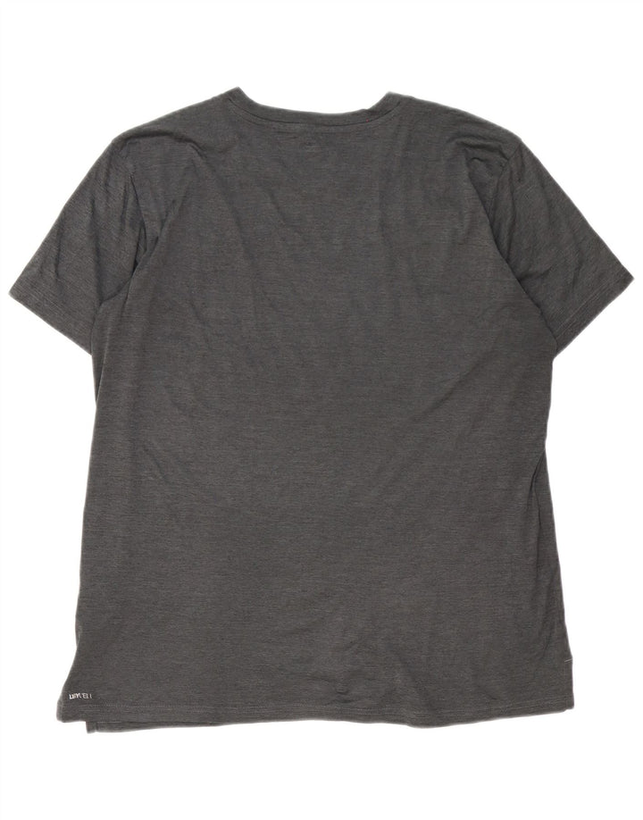 T-shirt grafica da uomo Puma Top in poliestere grigio medio
