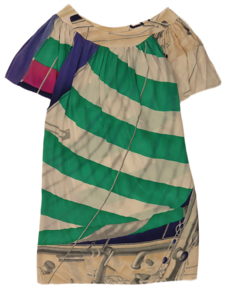 un abito a trapezio oversize da donna Perla IT 44 medio a righe multicolore