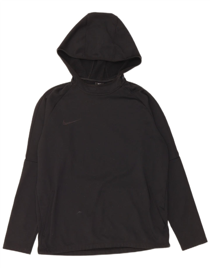 Felpa con cappuccio Nike Dri Fit da uomo, media, in poliestere nero