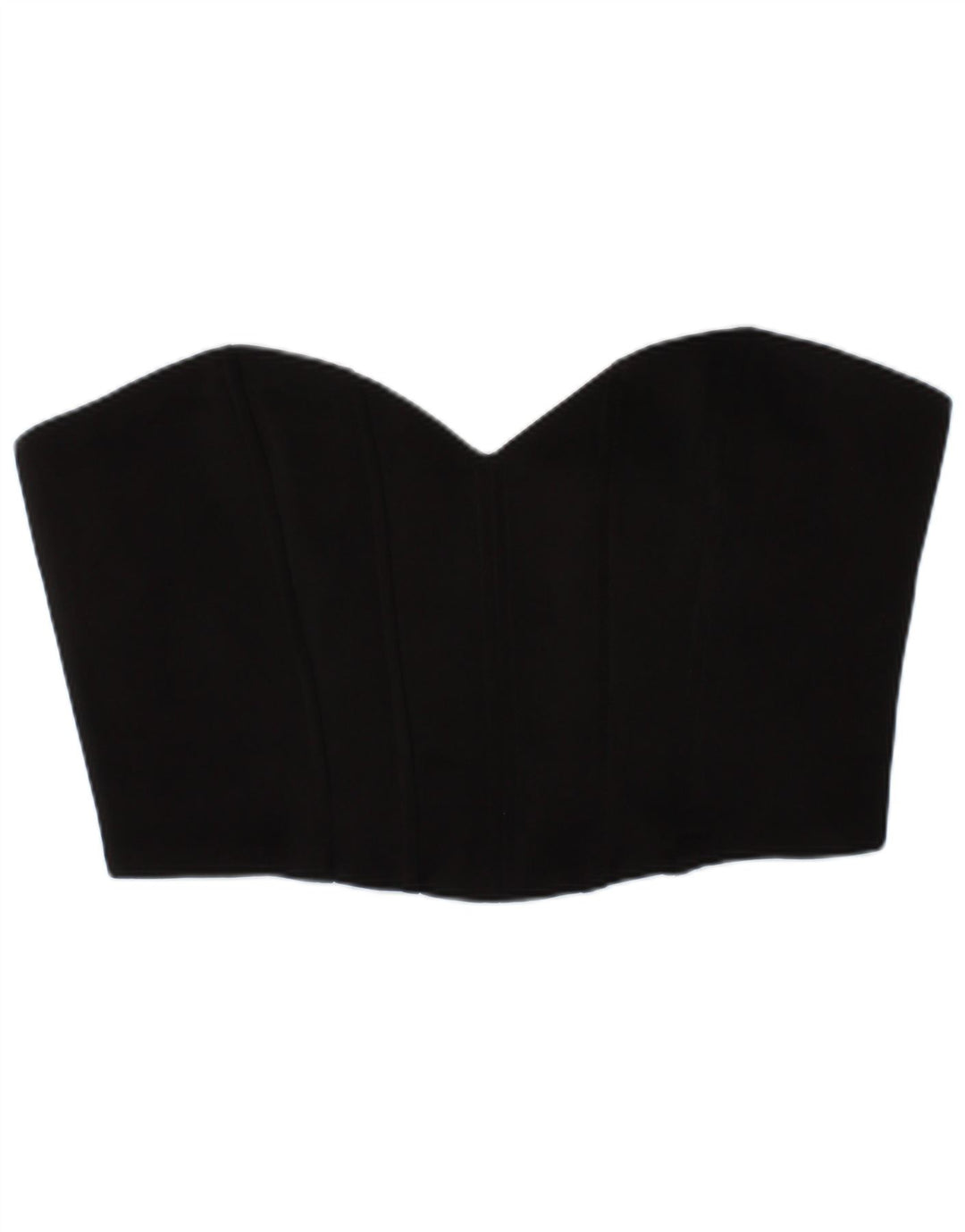 Top corto a corsetto Zara da donna, poliestere nero medio