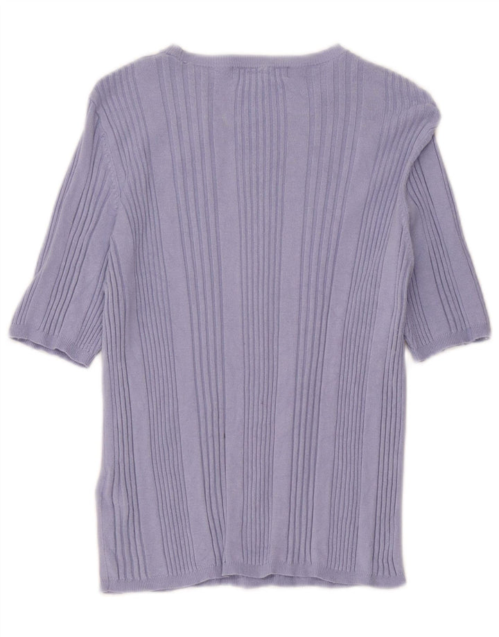 Marks & Spencer T-shirt da donna Top UK 16 Large Viola in viscosa