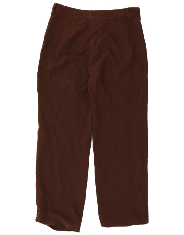Pantaloni casual dritti da donna Zara XL W32 L32 Marrone
