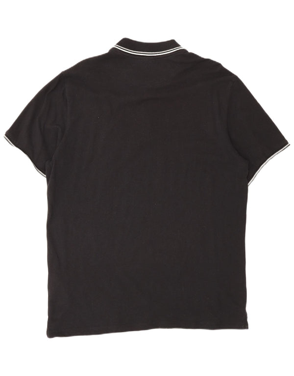 Polo da uomo Champion XL in cotone nero