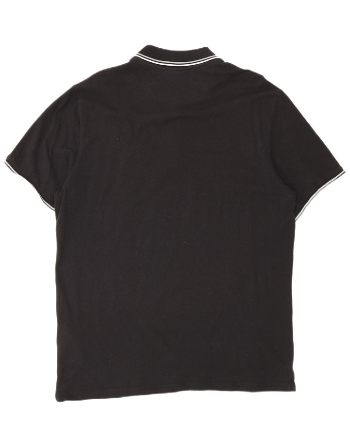 Polo da uomo Champion XL in cotone nero