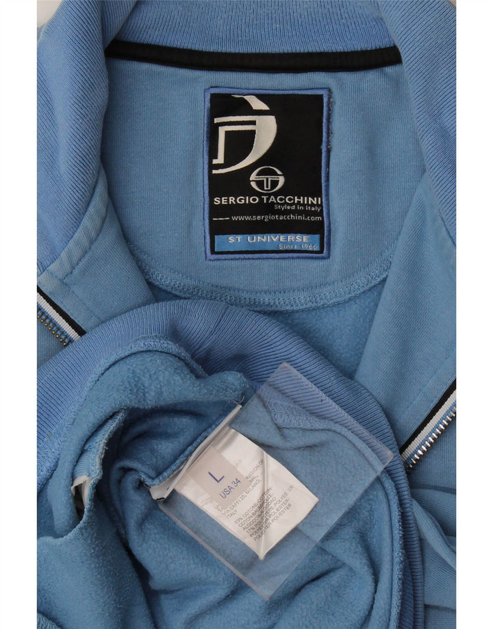 Giacca da uomo Sergio Tacchini in cotone a righe grandi blu