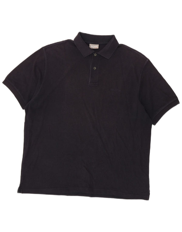 Polo da uomo Hugo Boss 2XL in cotone blu navy