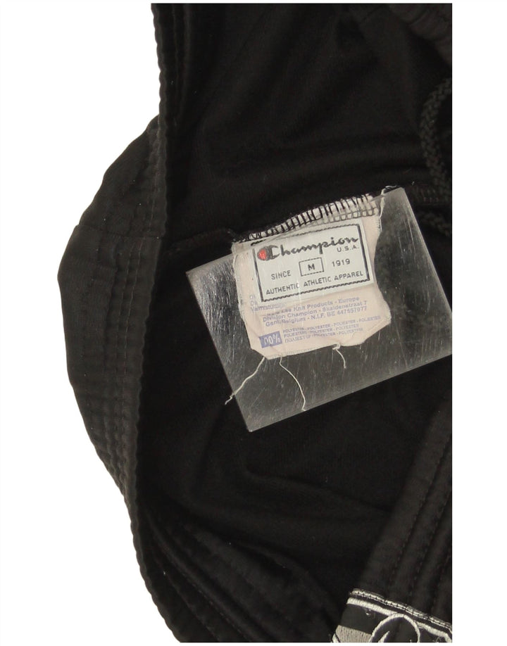 Pantaloni da tuta grafica da uomo Champion, poliestere nero medio