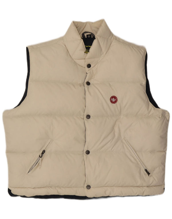 Gilet imbottito da uomo Murphy & Nye UK 44 2XL Poliammide bianco sporco