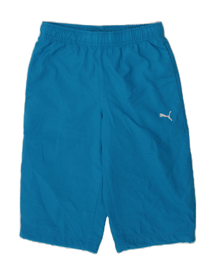 PUMA Boys Graphic Bermuda Sport Shorts 7-8 Years Small Blue Polyester Vintage Puma and Second-Hand Puma from Messina Hembry 