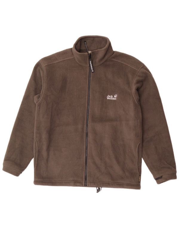 Giacca in pile foderata da uomo Jack Wolfskin UK 34 Small Poliestere grigio