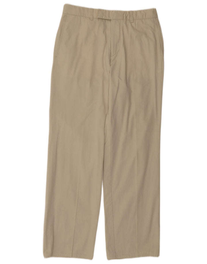 Pantaloni da abito dritti Chuck da uomo HUGO BOSS IT 48 medio W30 L31 Beige