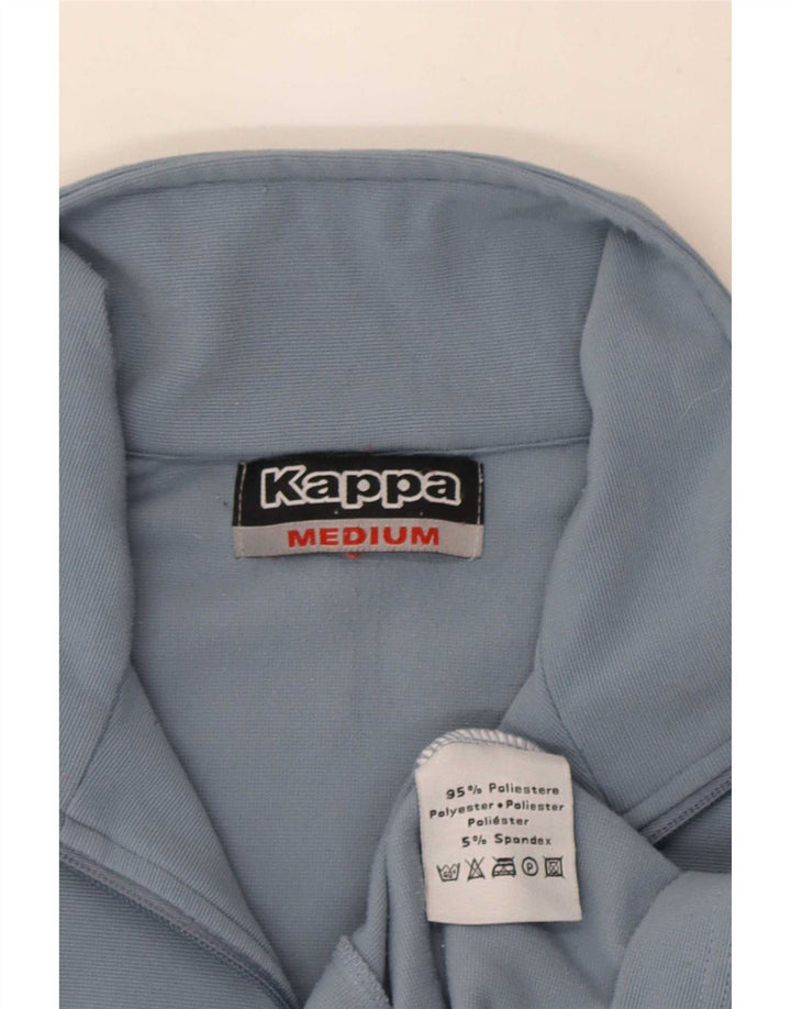 Giacca da tuta da uomo Kappa in poliestere color block blu medio