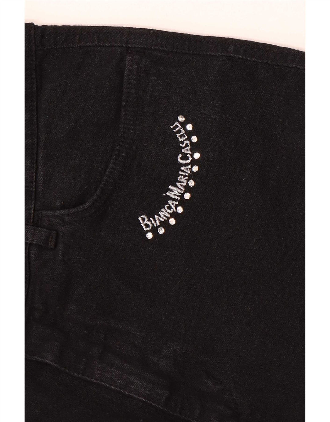 Jeans dritti da donna Bianca Maria Caselli W28 L31 Neri