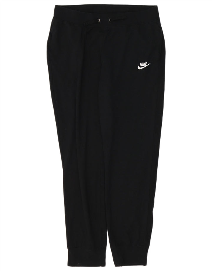 NIKE Pantaloni da tuta da donna Joggers UK 14 Medium Black Cotton