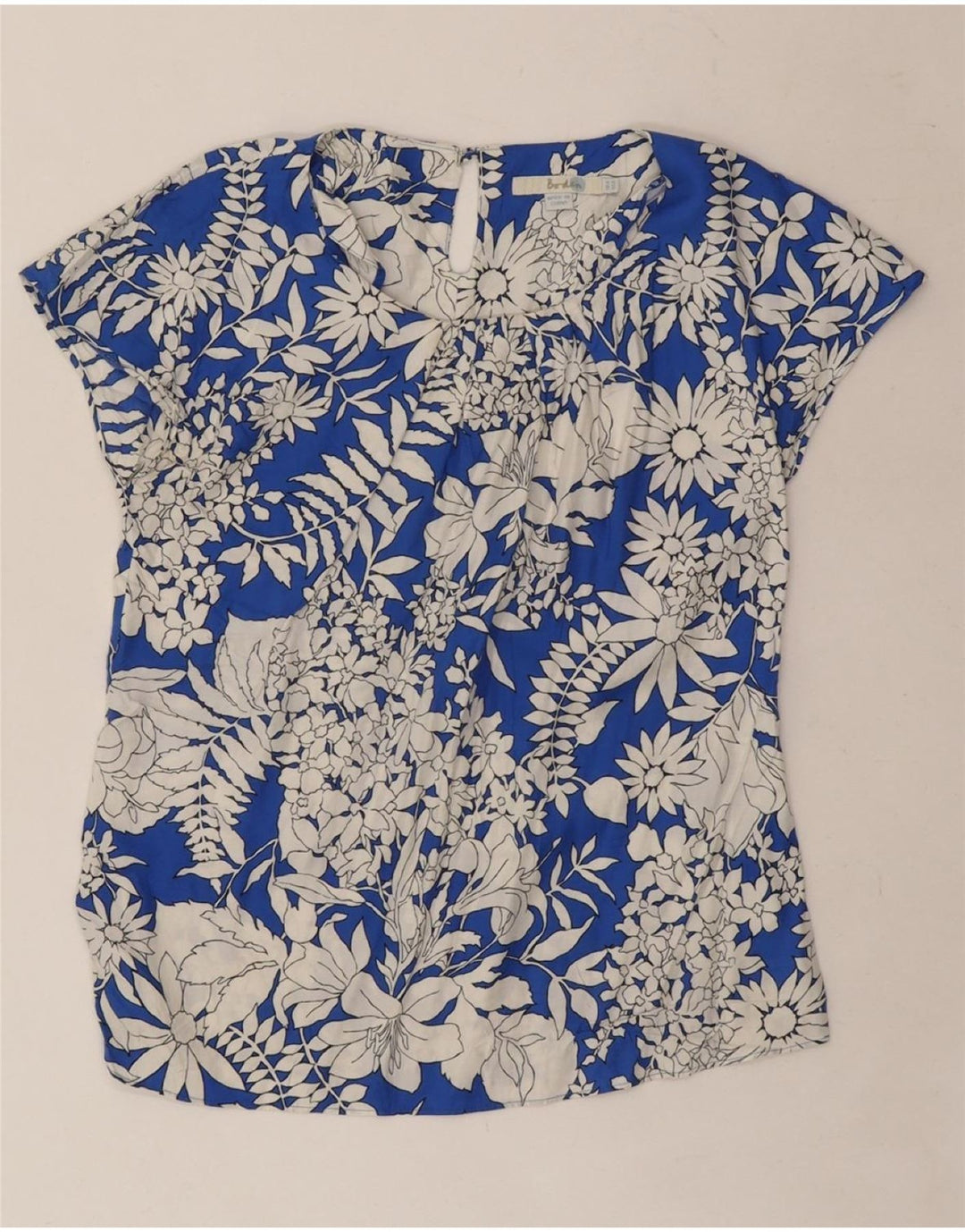 BODEN Camicetta da donna Top UK 8 Piccolo viscosa floreale blu