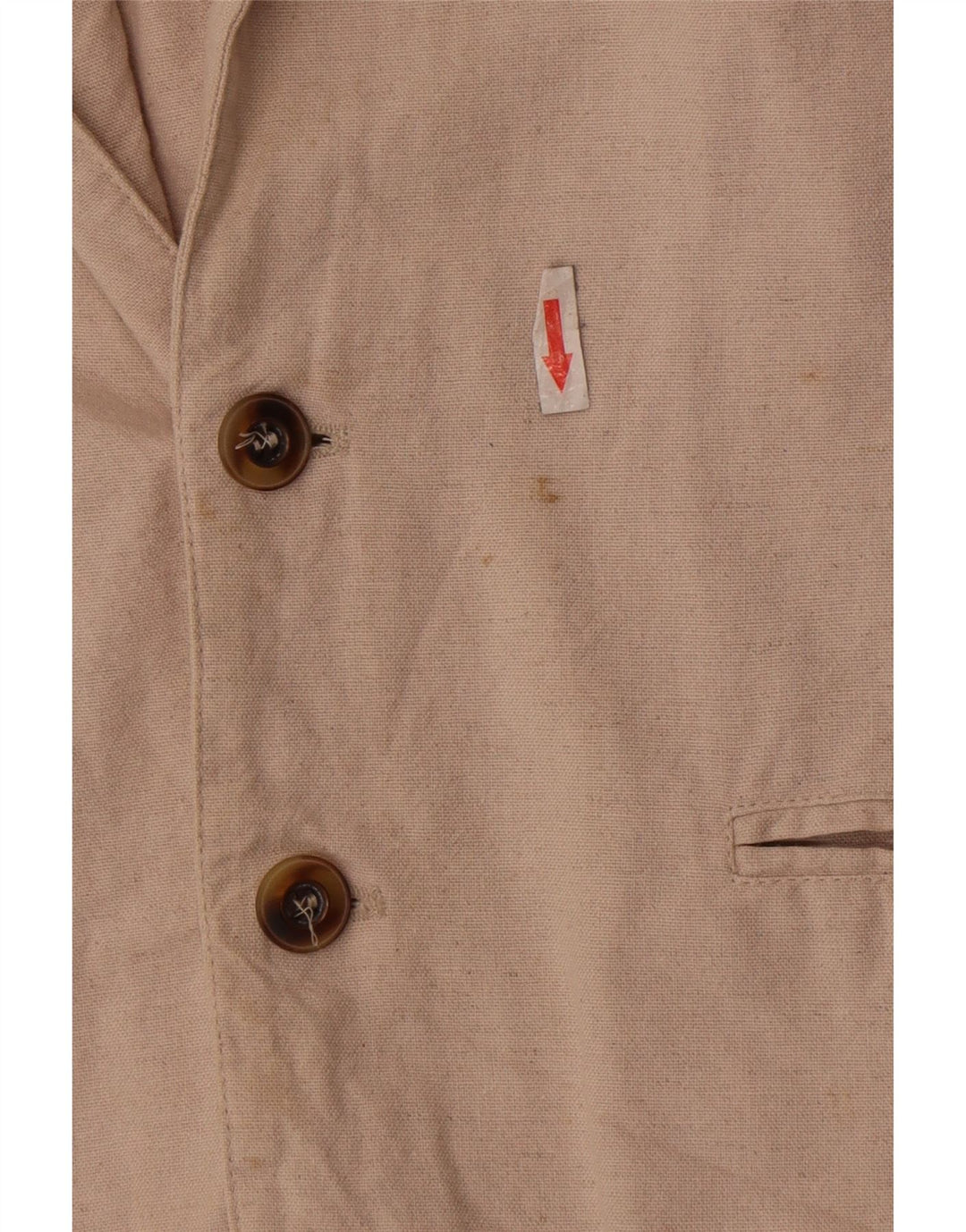 Giacca blazer da uomo a 2 bottoni Pioneer UK 36 piccola in cotone beige