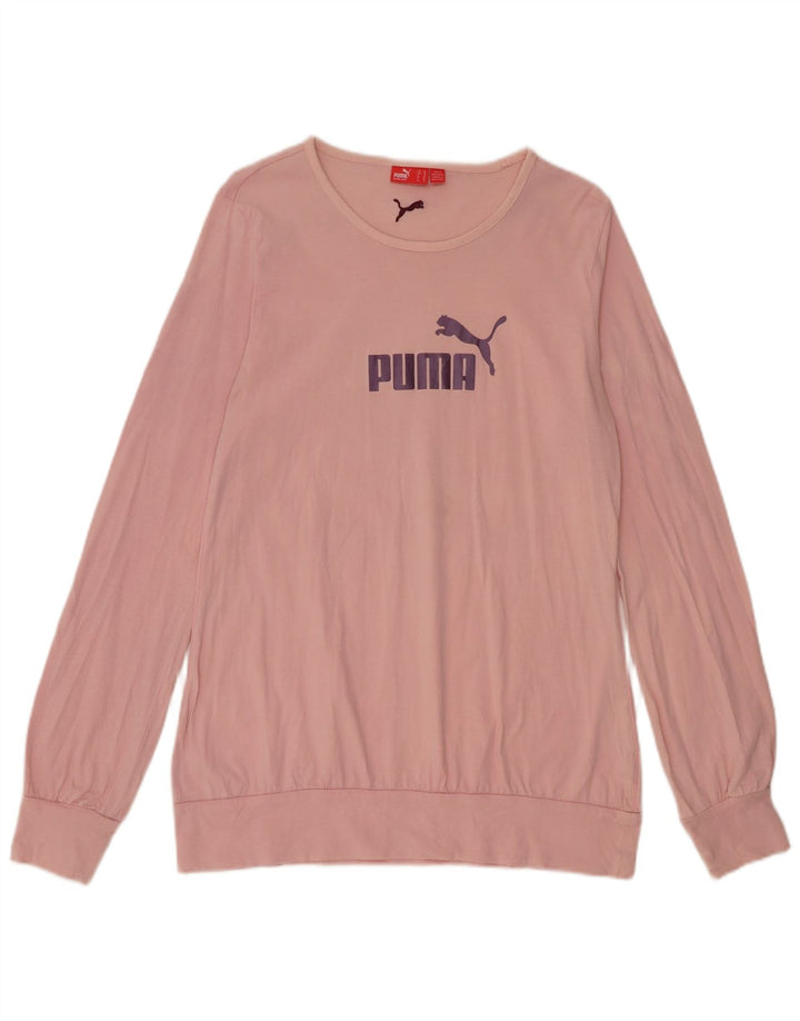 Felpa grafica da donna Puma Jumper UK 16 Large Rosa