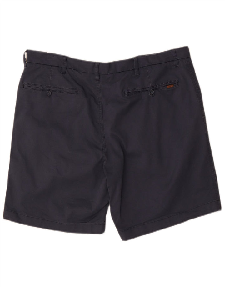 Pantaloncini chino elasticizzati da uomo Chaps W38 XL in cotone blu navy