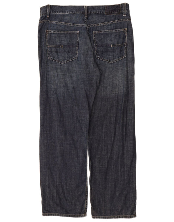 Jeans dritti da uomo Calvin Klein W34 L30 cotone blu navy