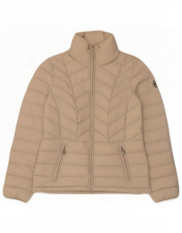 Giacca imbottita da donna Michael Kors UK 10 piccola in nylon beige