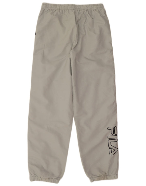 Pantaloni da ginnastica da uomo con grafica Fila, pantaloni da jogging, grandi, in poliestere verde
