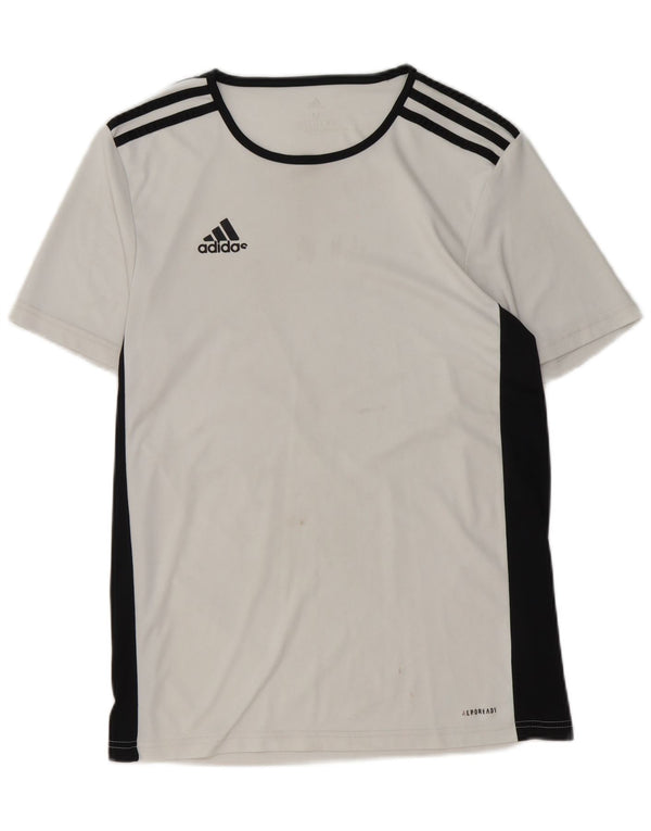 T-shirt Nike Aeroready da uomo, top in poliestere color block bianco medio