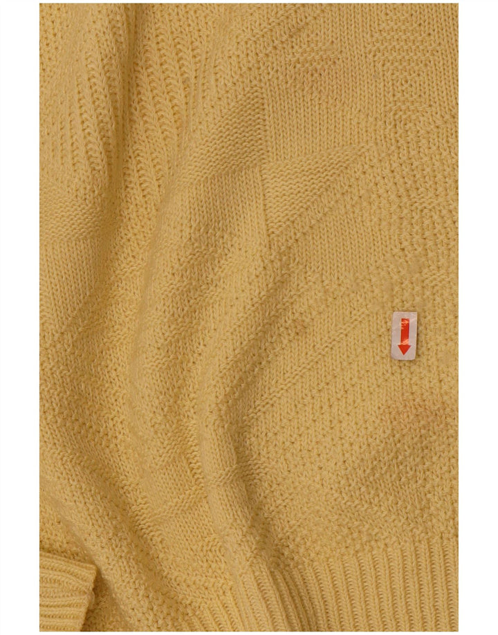 Maglione girocollo da uomo Mark Astor IT 52 Large Giallo geometrico