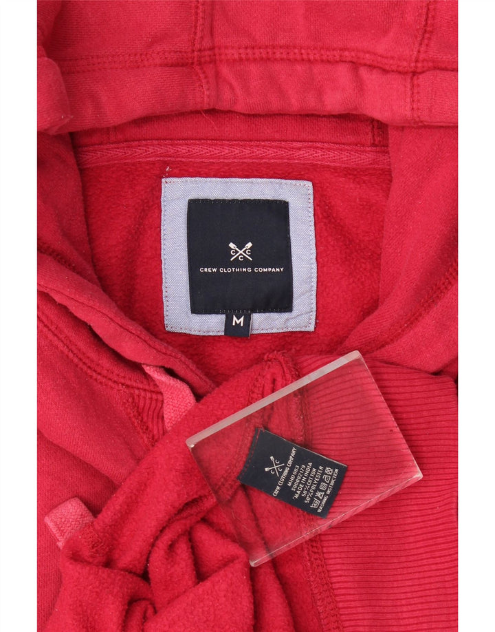 Crew Clothing Maglione con cappuccio da uomo in cotone rosa medio