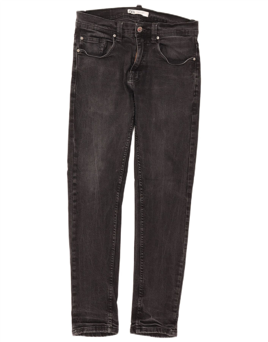 Jeans slim da uomo Zara EU 40 medio W31 L30 cotone nero