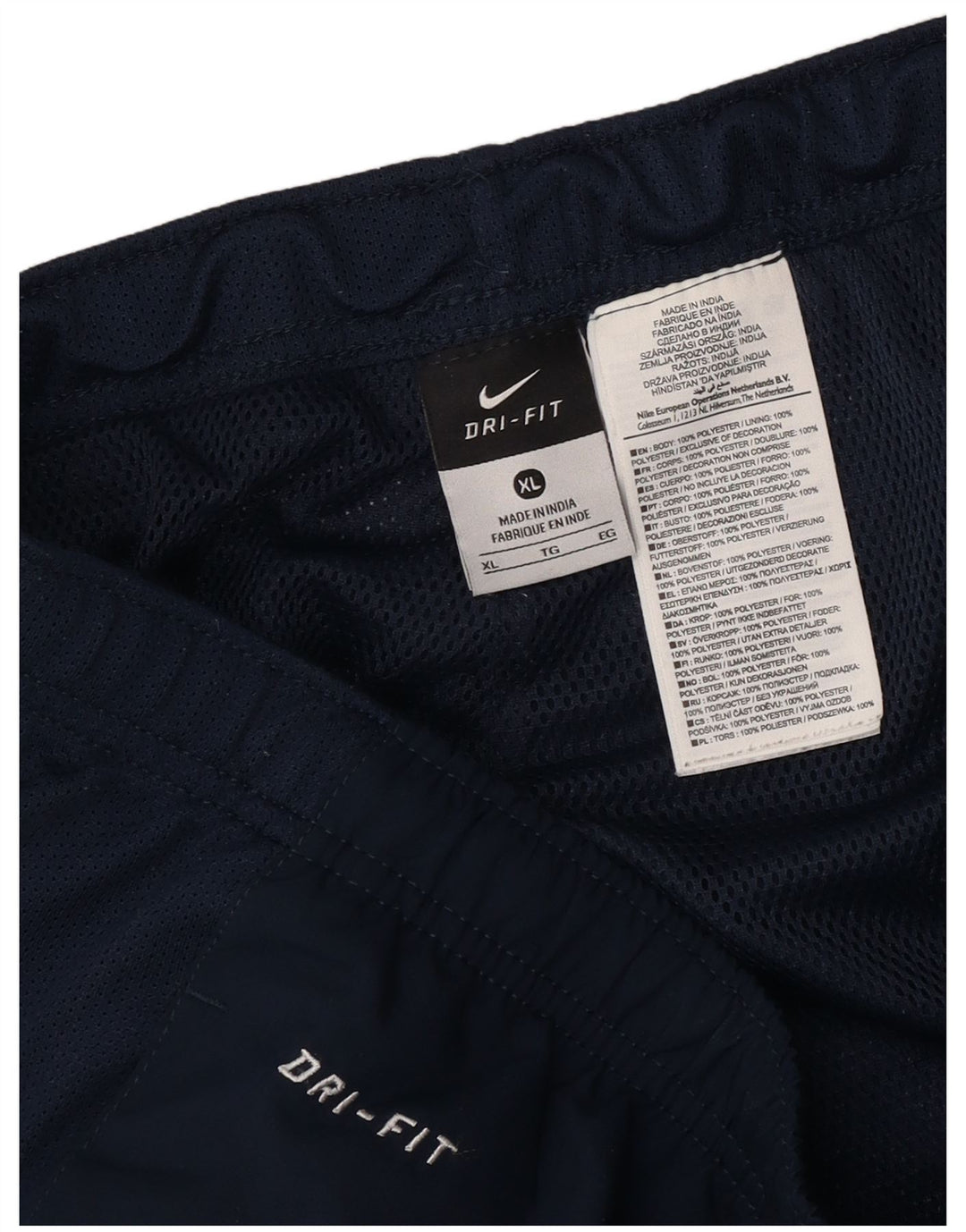 Pantaloni da tuta Nike Dri Fit da uomo XL in poliestere blu navy