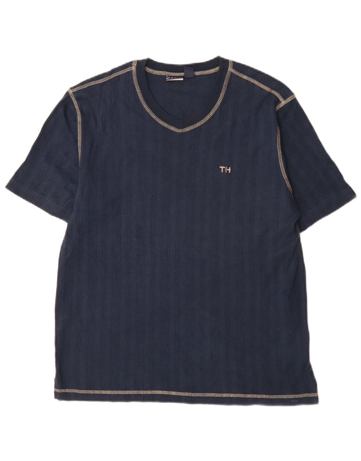 T-shirt da uomo Tommy Hilfiger Top in cotone blu navy medio