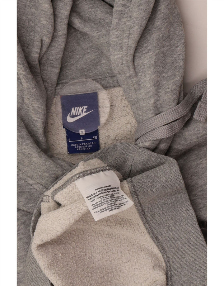 Maglione con cappuccio da uomo NIKE piccolo in cotone chiazzato grigio
