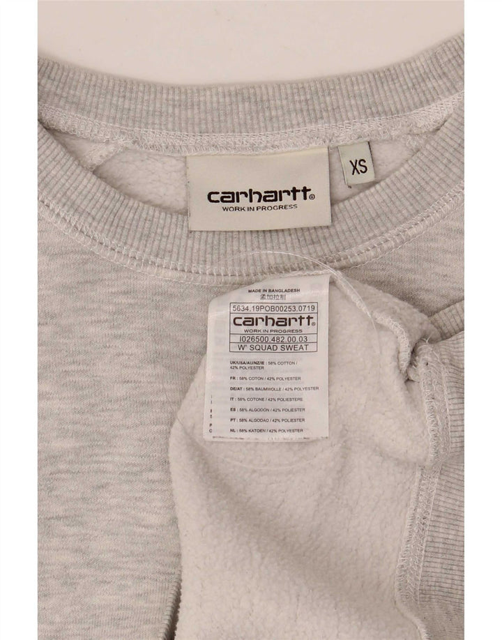 Felpa oversize da donna Carhartt UK 6 XS Cotone grigio