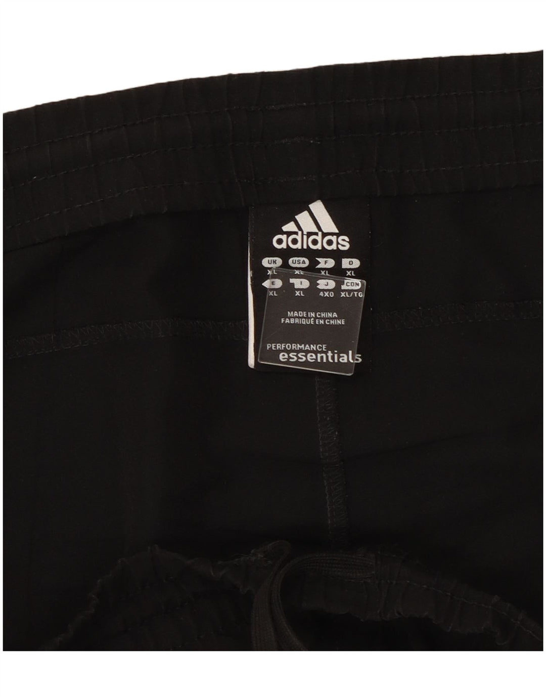 Pantaloni da tuta Adidas Climalite da uomo XL poliestere nero
