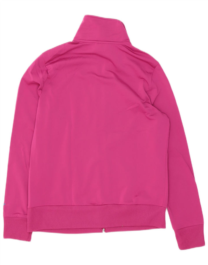 Giacca da tuta grafica da donna Puma UK 16 grande rosa poliestere
