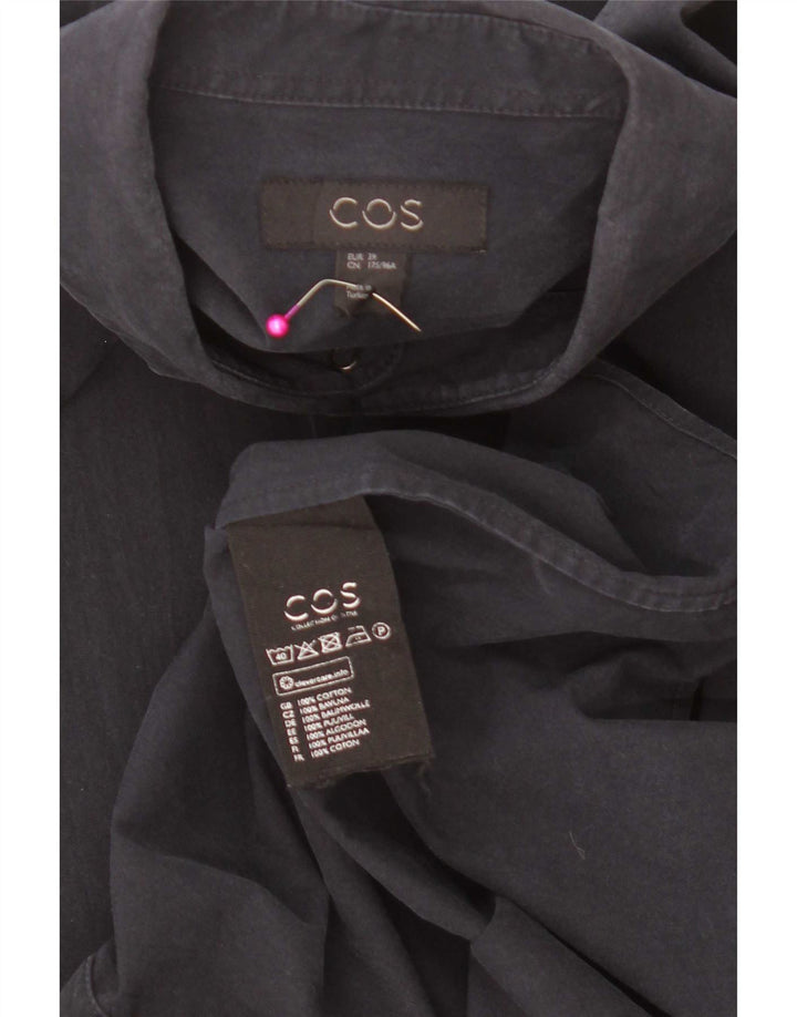 Camicia da uomo Cos taglia 39 cotone blu navy medio