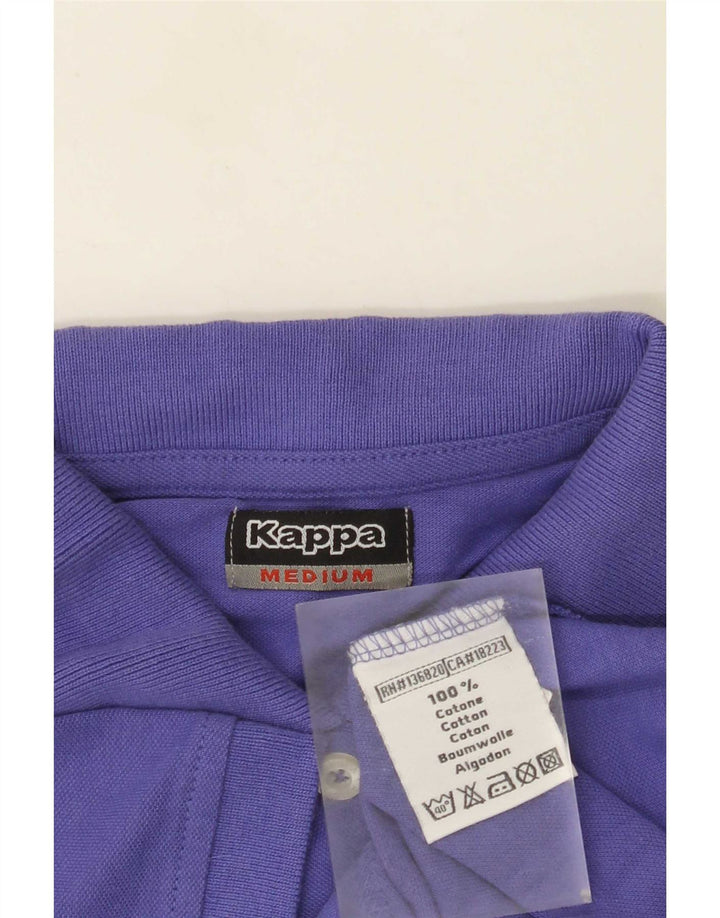 Polo Kappa da donna UK 12 cotone viola medio