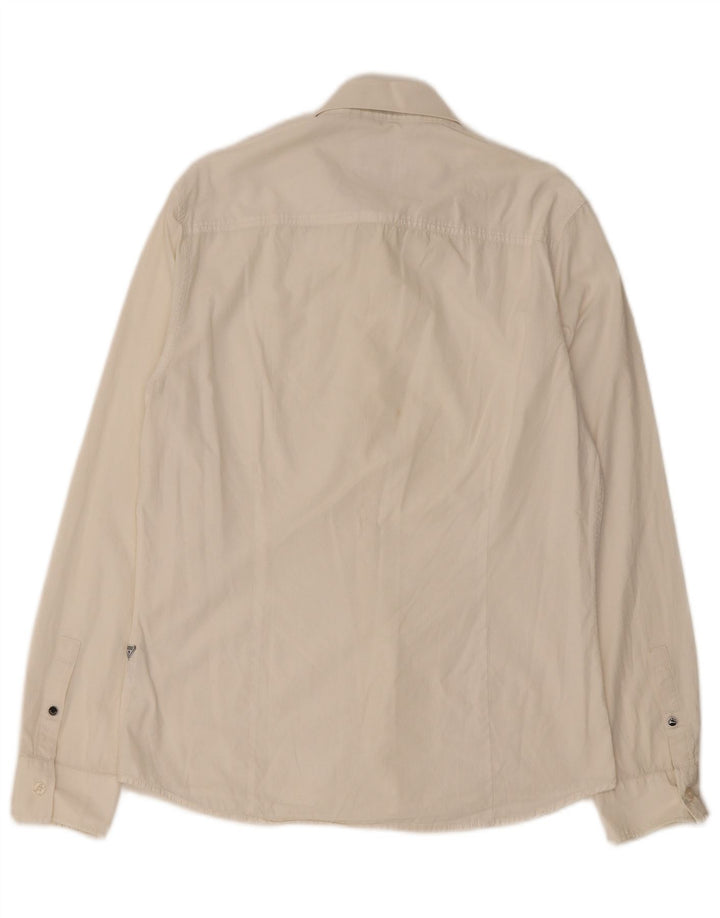 Camicia Guess da uomo slim fit grande bianca