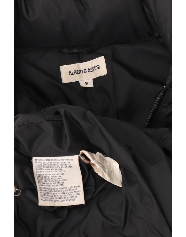 Cappotto imbottito da donna Alberto Aspesi UK 10 piccolo poliestere nero