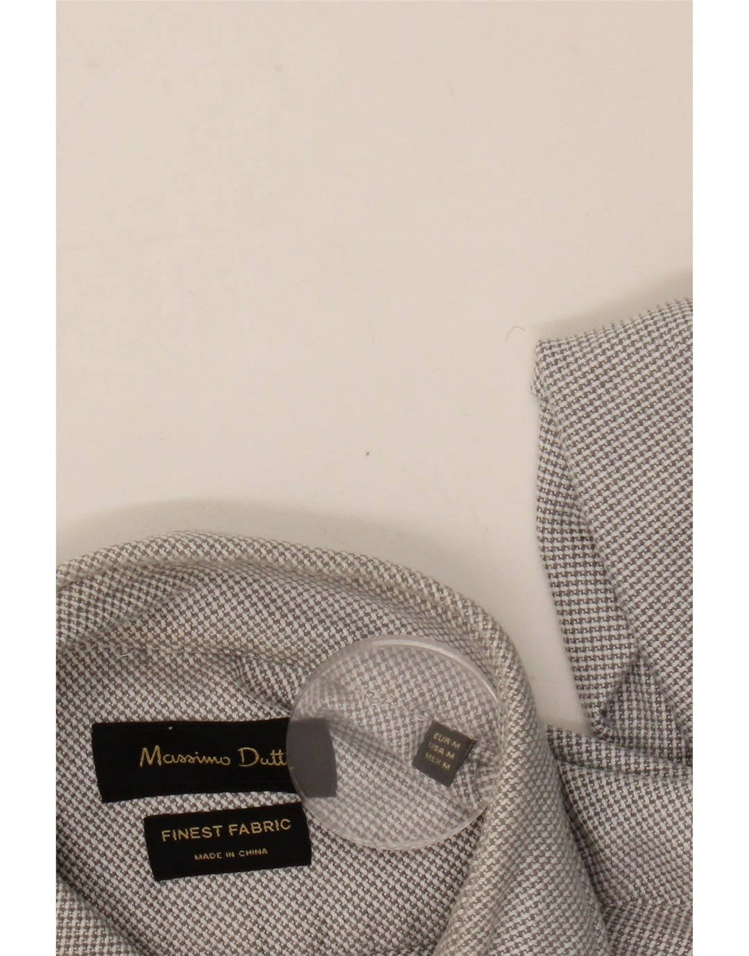 Camicia da uomo Massimo Dutti Grigio medio