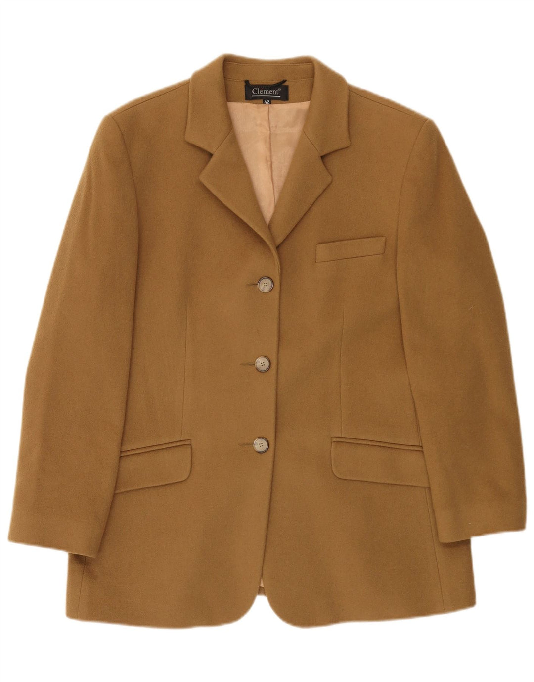 Giacca blazer a 3 bottoni da donna Clement IT 42 Cashmere beige medio