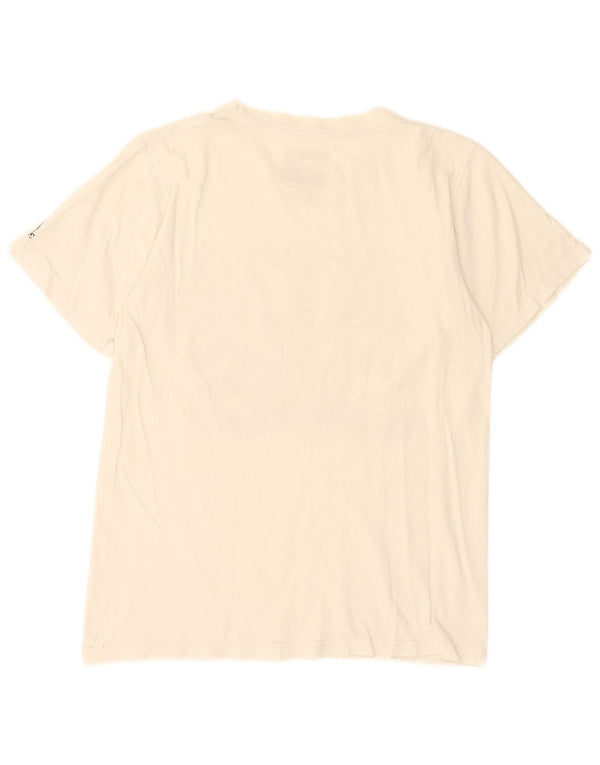 T-shirt grafica da uomo Adidas Top piccola in cotone bianco